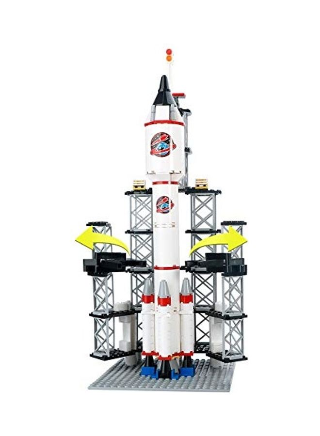 B083LFKNSY 309-Pieces Spaceship Building Set with Launch Control Center and Mini Astronaut 309 6+ Years - Image 4