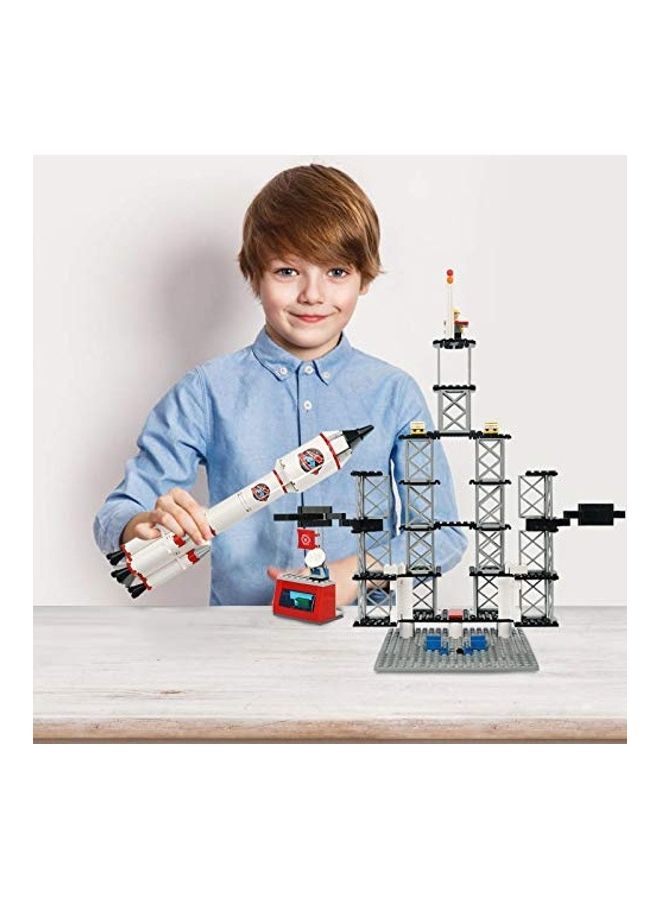 B083LFKNSY 309-Pieces Spaceship Building Set with Launch Control Center and Mini Astronaut 309 6+ Years - Image 5