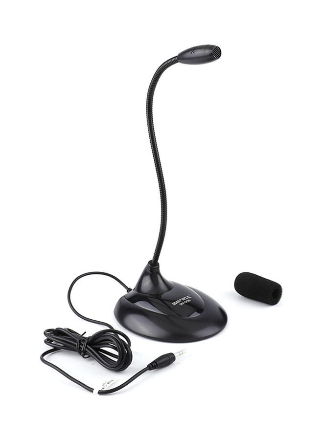 3.5Mm Multifunctional Desktop Microphone Black - Image 1