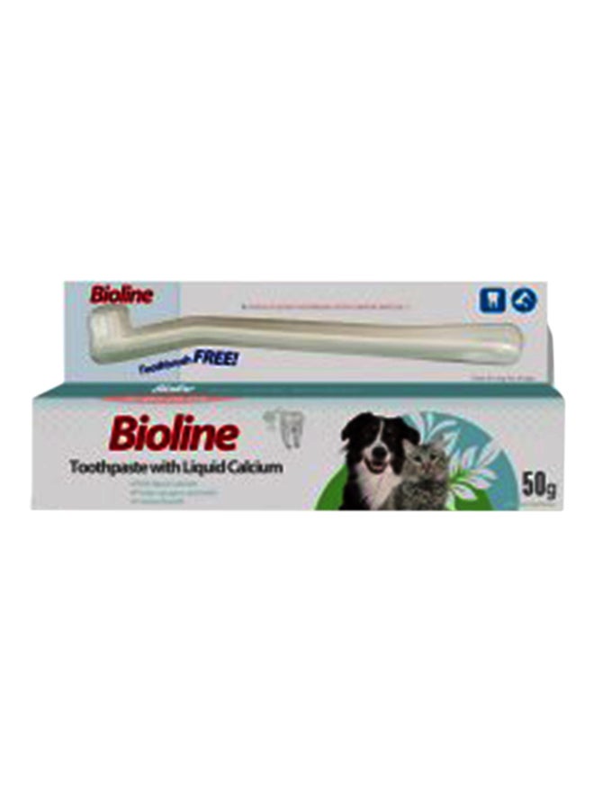 بايولاين معجون أسنان بالكالسيوم السائل أبيض 50جرام