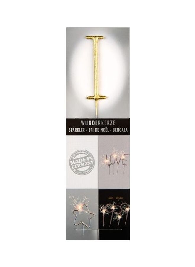 شمعة لامعة على شكل حرف I