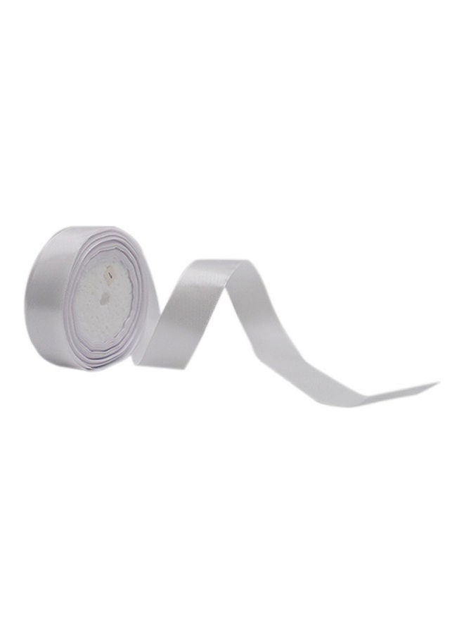 Creative 5-Piece Decorative Satin Ribbon Set White  - Image 1