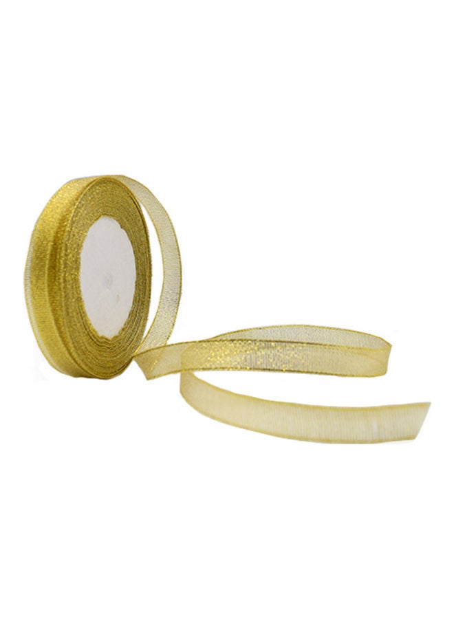 Creative - 10-Piece Decorative Glitter Ribbon Set Gold - Image 1