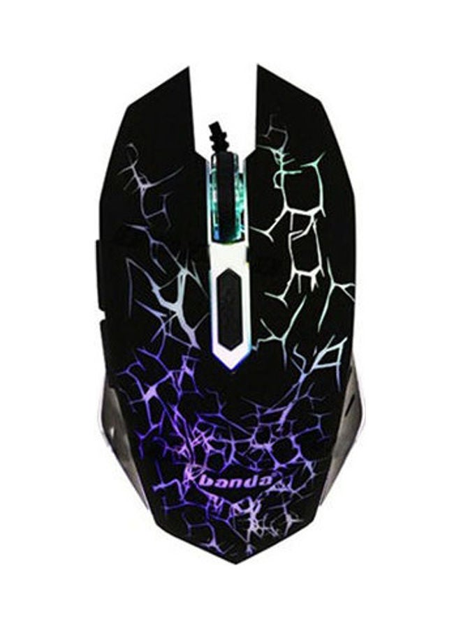 banda - Gaming keyboard and mouse combo with USB wired headset with microphone and large mouse pad black - Image 1