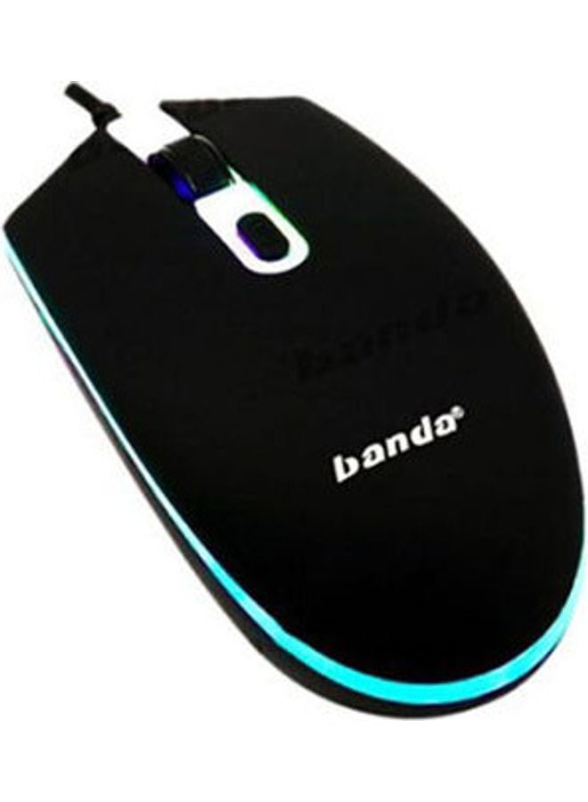 باندا ماوس ألعاب بمنفذ USB لون أسود  - Image 2
