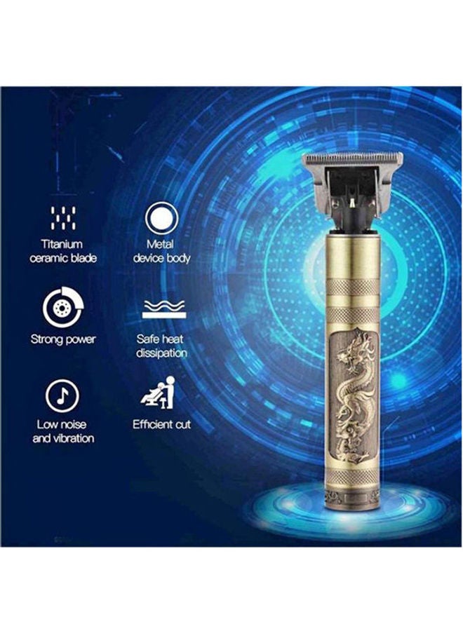 Kemei KM 1974c Professional Hair And Beard Trimmer Metal Gold - Image 3
