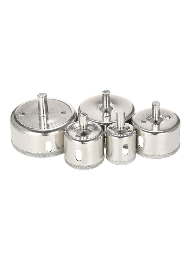 14-Piece 3-70mm Glass Hole Saw Kit Silver 12.00X7.00X8.00cm - Image 4