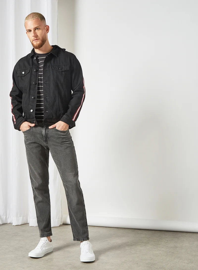 HIGHLANDER Button Down Hooded Jacket Black