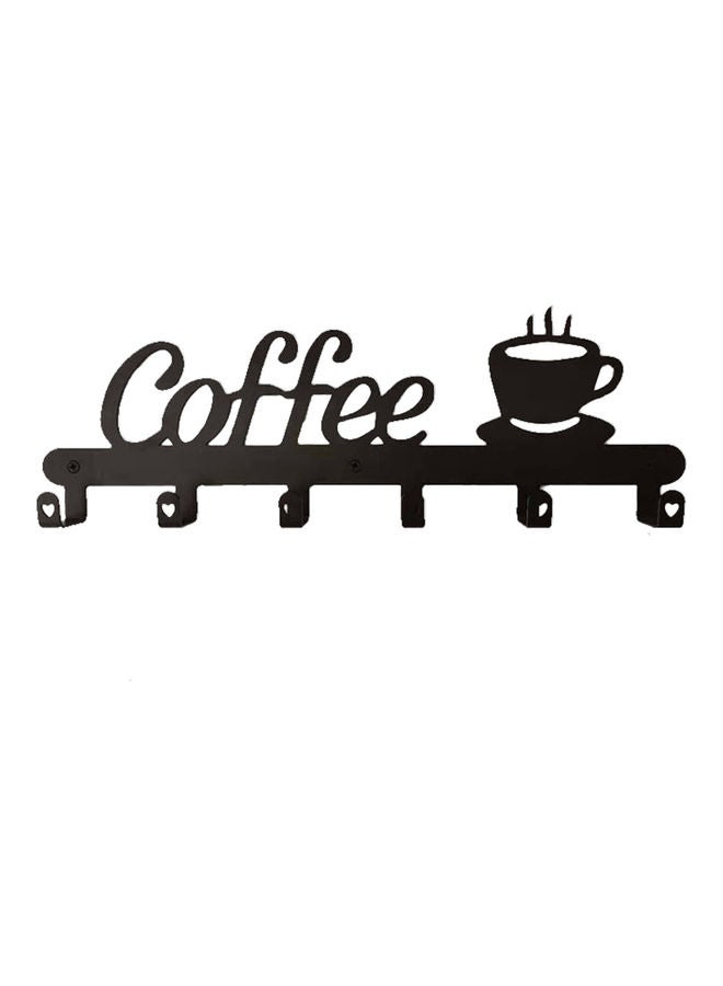 Generic Metal Coffee Mug Holder Black 26.00x3.00x11.50cm  - Image 1