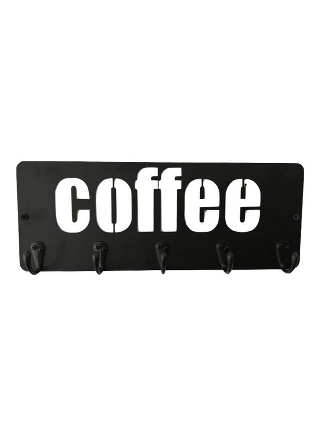 Generic Metal Coffee Mug Holder Black 26.00x3.00x11.50cm  - Image 1