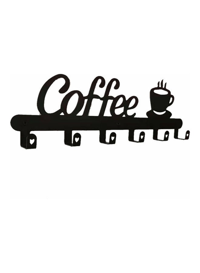 Generic Metal Coffee Mug Holder Black 26.00x3.00x11.50cm  - Image 3