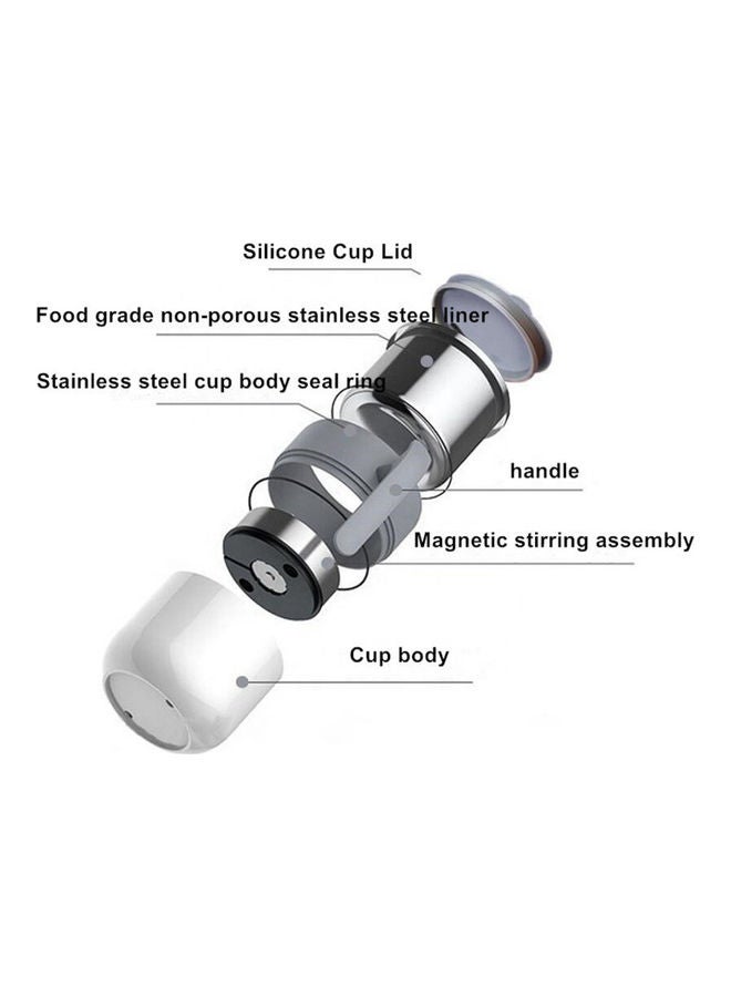 Self Stirring Mug With Lid Automatic Magnetic Stirring Coffee Cup Blue  - Image 2