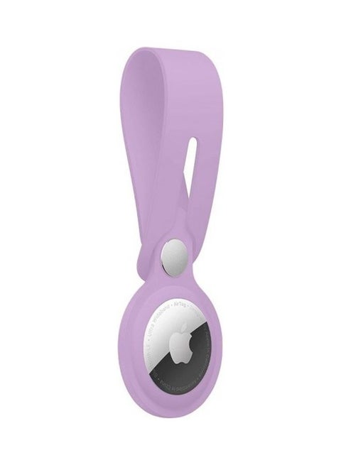 Protective Silicone Loop Case Cover For Apple Airtag Purple