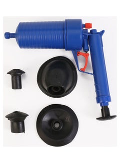 LAWAZIM Air Pressure Toilet Pump Dredger Drain Clearance blue 29cm  - Image 1