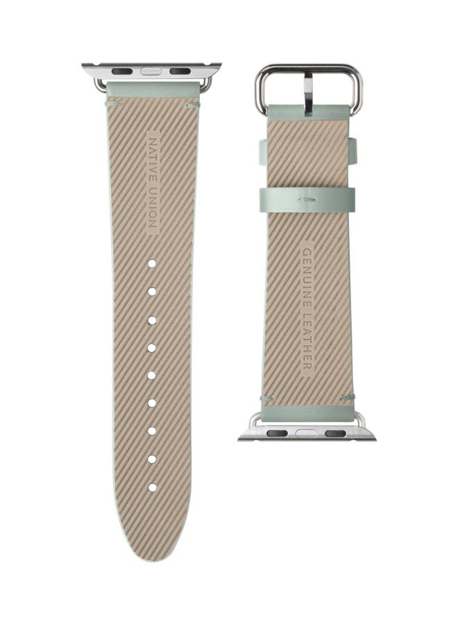 Native Union Replacement Strap For Apple Watch Series 1/2/3/4/5/6/SE 42-44mm Sage - Image 3