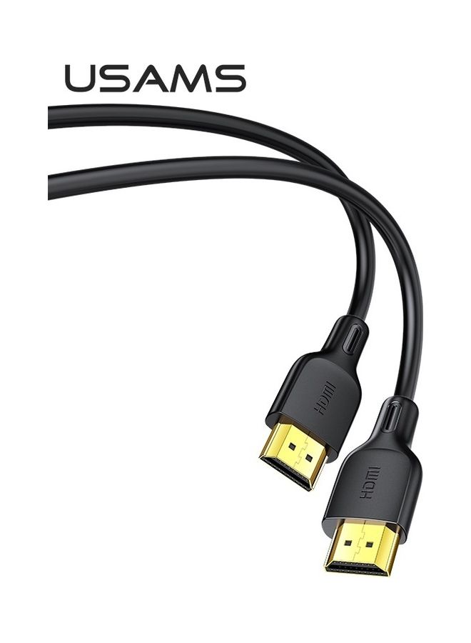 Usams U49 HDMI HD Video Cable 1.8m Black - Image 2