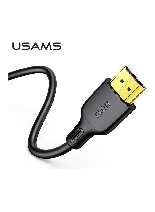 Usams U49 HDMI HD Video Cable 1.8m Black - Image 3