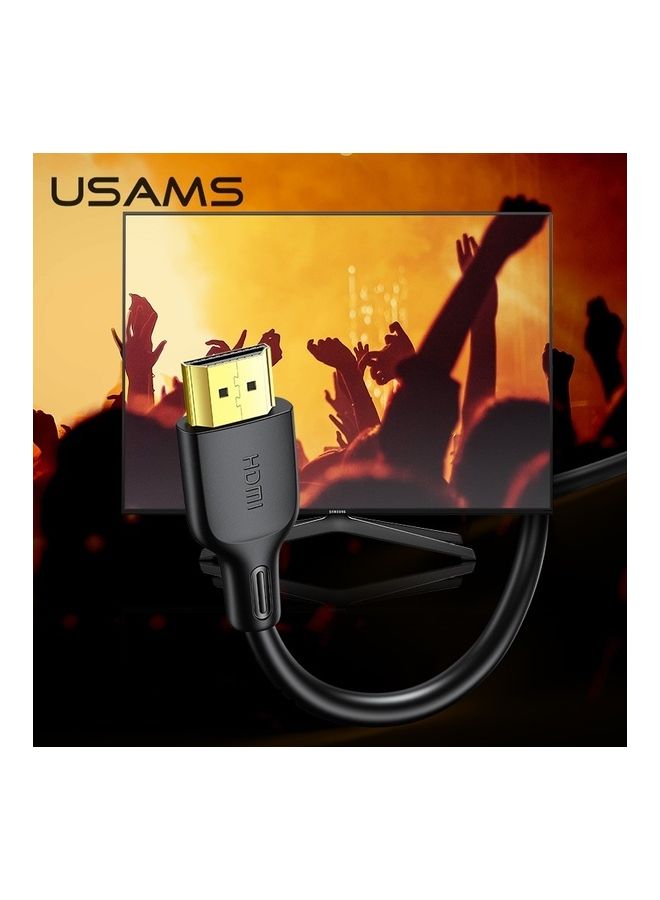 Usams U49 HDMI HD Video Cable 1.8m Black - Image 4