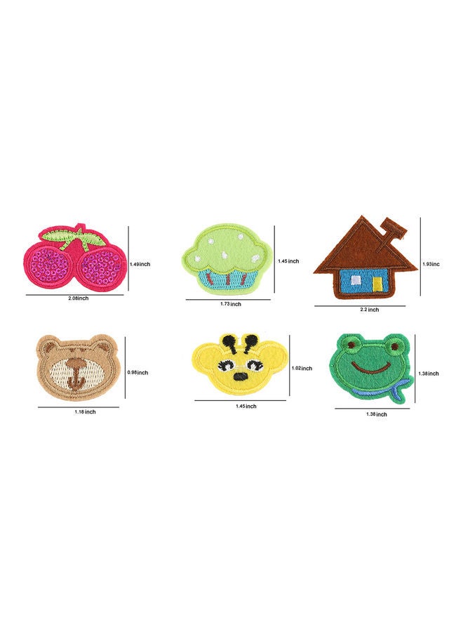 39-Piece Iron Sew on Stickers Mixed Embroidery Cloth Decorative Accessories Embroider Badge Multicolour - Image 4