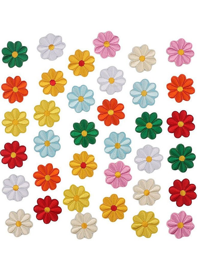39-Piece Iron Sew on Stickers Mixed Embroidery Cloth Decorative Accessories Embroider Badge Multicolour - Image 2