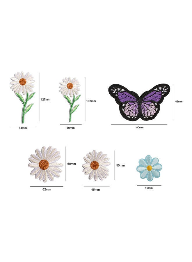 39-Piece Iron Sew on Stickers Mixed Embroidery Cloth Decorative Accessories Embroider Badge Multicolour - Image 5