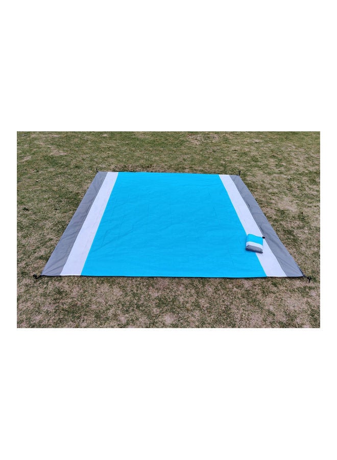 Camping Waterproof Beach Mat Gray White Blue 19x3x11cm - Image 4