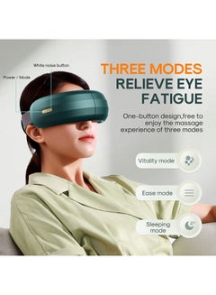 JOYROOM Warm Care Vibration Eye Massager Dark Green  - Image 3