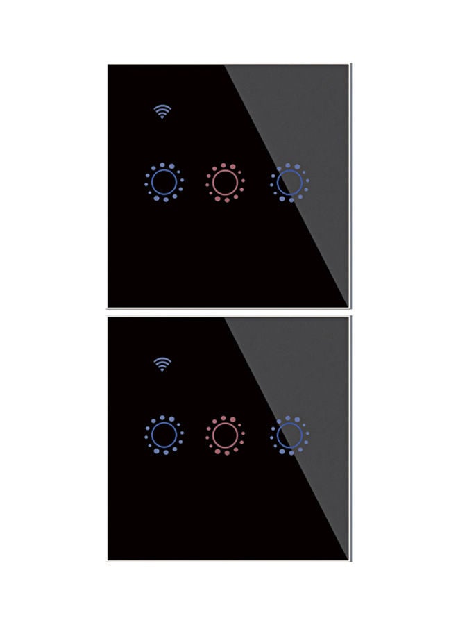 Generic 2-Piece Smart Switch Set Black  - Image 1