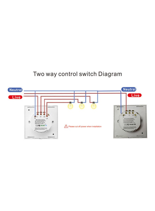 Generic 2-Piece Smart Switch Set Black  - Image 5