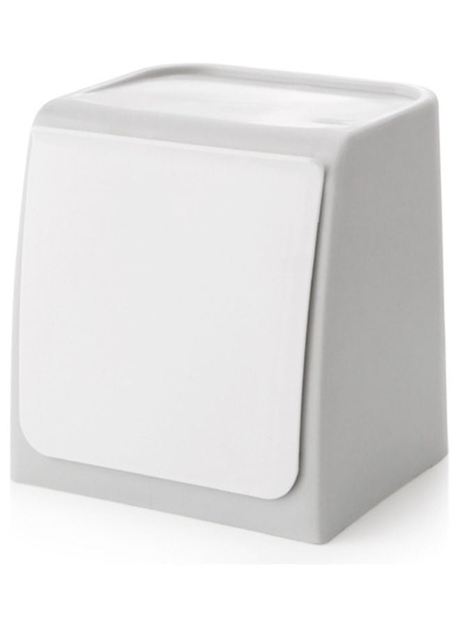 Generic Rebound Nail Free Trash Box Grey/White 14.5x12.5x14.9cm  - Image 1