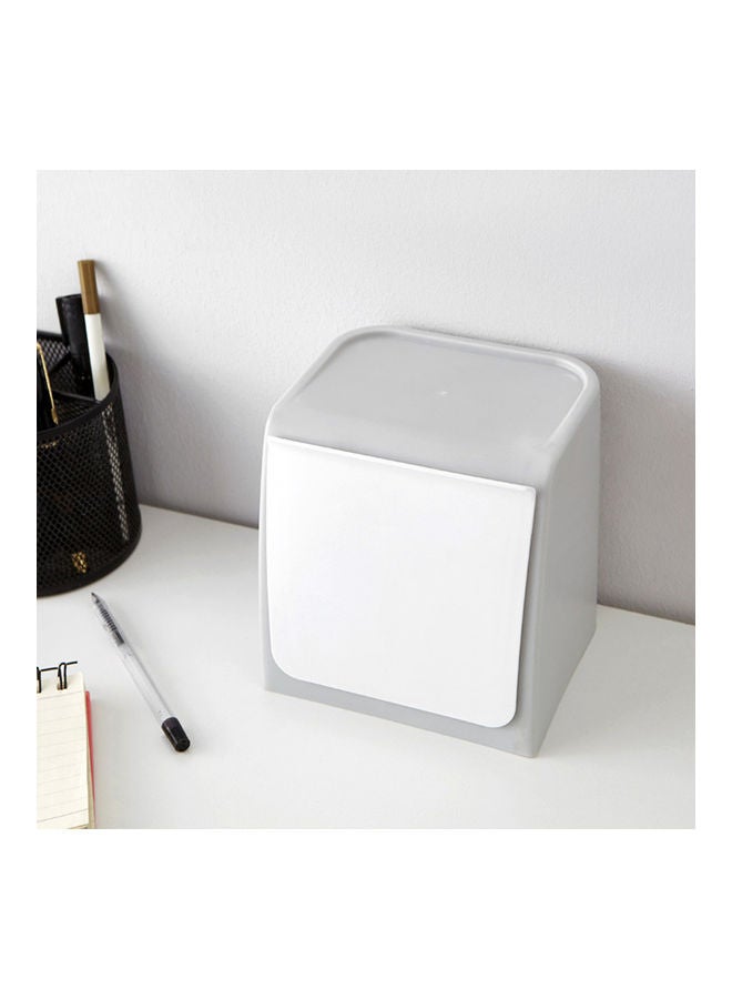 Generic Rebound Nail Free Trash Box Grey/White 14.5x12.5x14.9cm  - Image 2