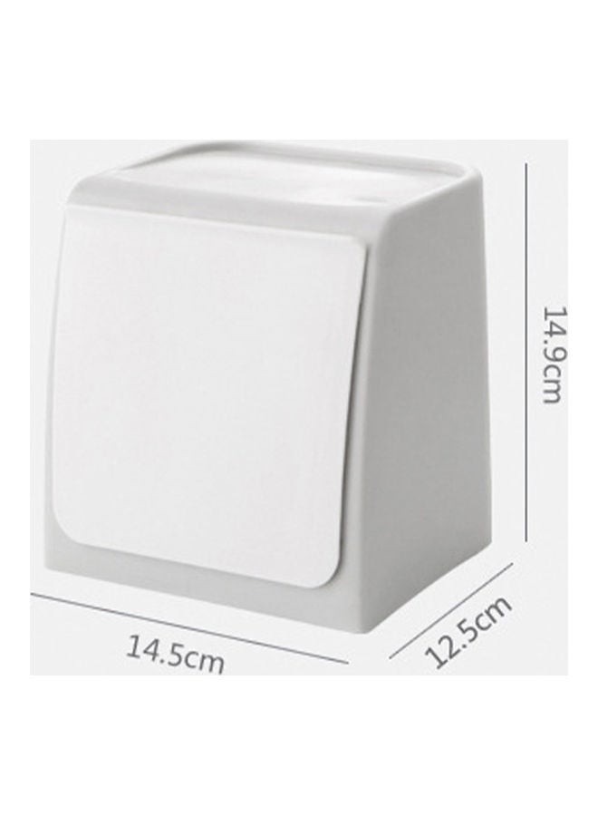 Generic Rebound Nail Free Trash Box Grey/White 14.5x12.5x14.9cm  - Image 4