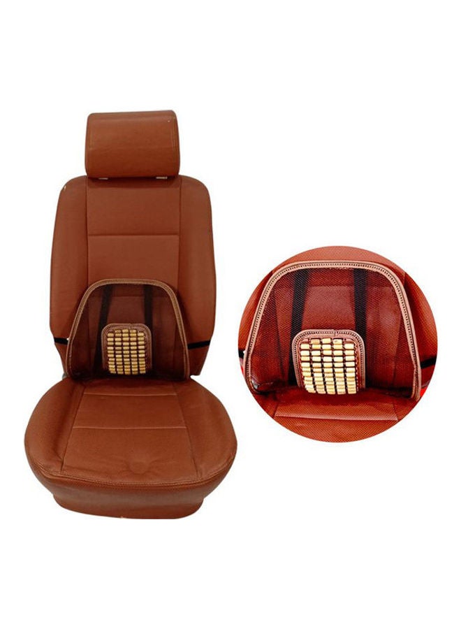 2-Piece Wood Beaded Cooling Ventilated Car Cushion Cover Set - Image 2