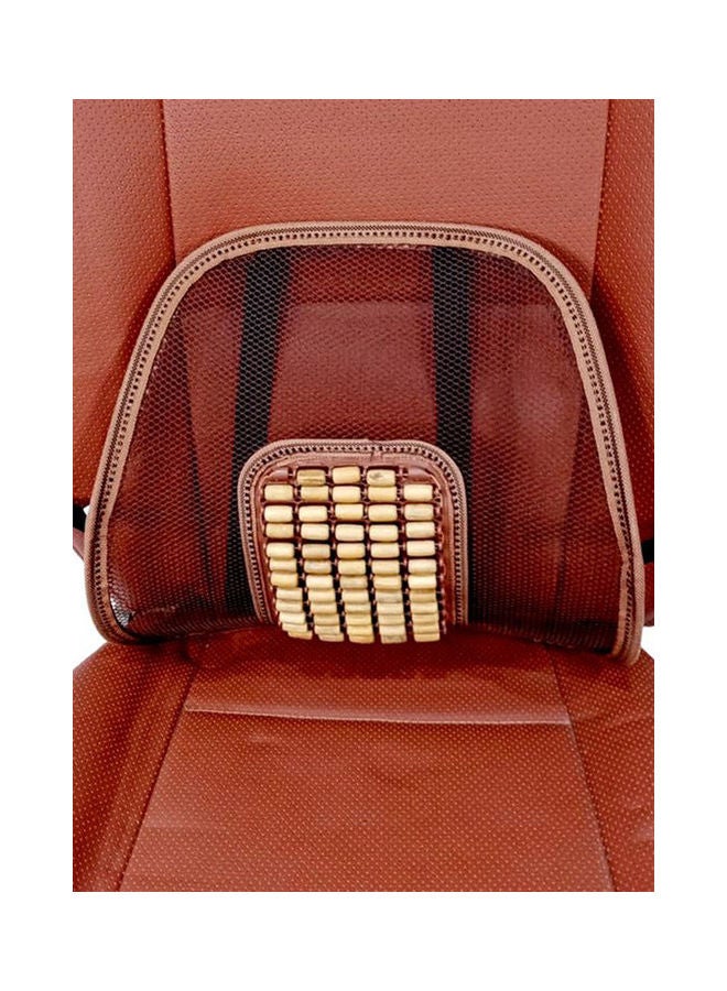 2-Piece Wood Beaded Cooling Ventilated Car Cushion Cover Set - Image 3