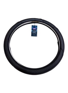 Generic AGC Luxury Steering Wheel Cover For Medium Size Universal Car Black  - Image 2