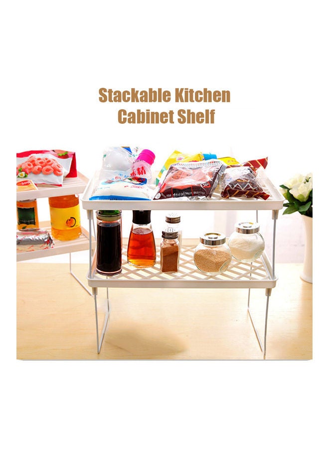 Generic Stackable Countertop Shelf White  - Image 2