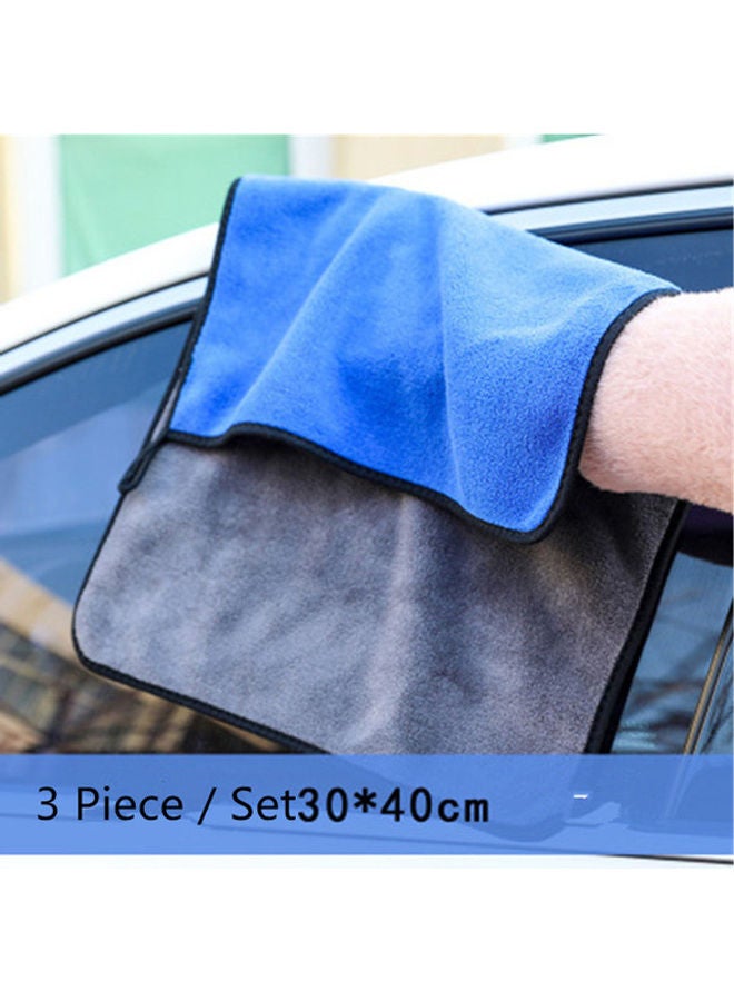 Generic 3-Piece Car Cleaning Microfiber Towel  - Image 1