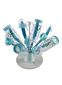 Flower Foldable Draining Rack - Blue