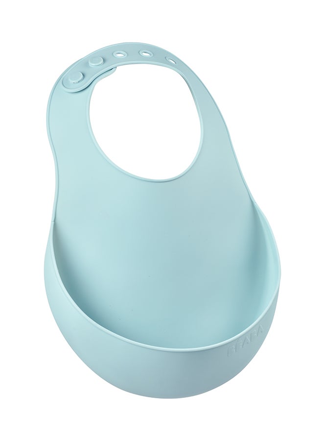 BEABA Airy Baby Silicone Bib Green - Image 2