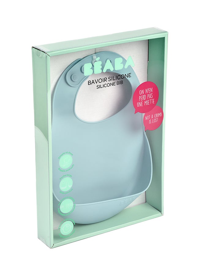 BEABA Airy Baby Silicone Bib Green - Image 4
