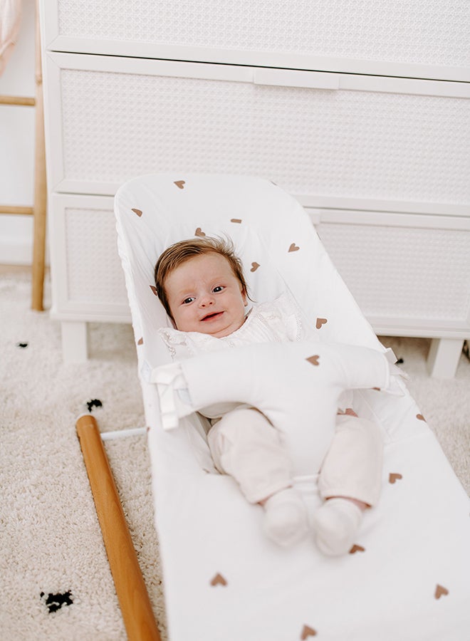 CHILDHOME Hearts Print Baby Bouncer Cover  - Image 4