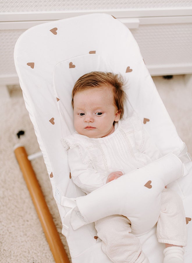 CHILDHOME Hearts Print Baby Bouncer Cover  - Image 5