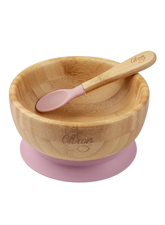 Bamboo Baby Bowlsilicone Suction, Suction Plates And Bowls For Toddlers 6 Months And Older - Pink - v1629808611/N50359477A_1