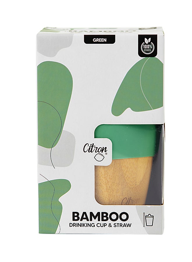 سترون كوب من الخيزران العضوي مع أغطية - لون أخضر باستيل - Image 2