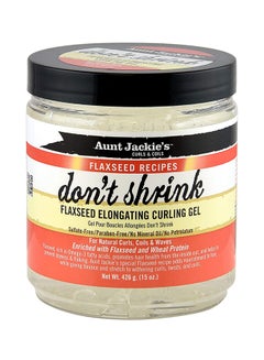 Aunt Jackie's Flaxseed Recipes Don't Shrink Elongating Hair Curling Gel 426grams  - Image 1