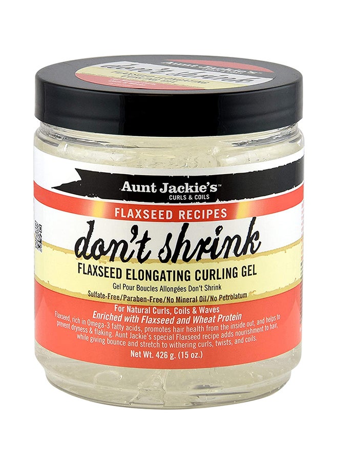 Aunt Jackie's Flaxseed Recipes Don't Shrink Elongating Hair Curling Gel 426grams  - Image 1