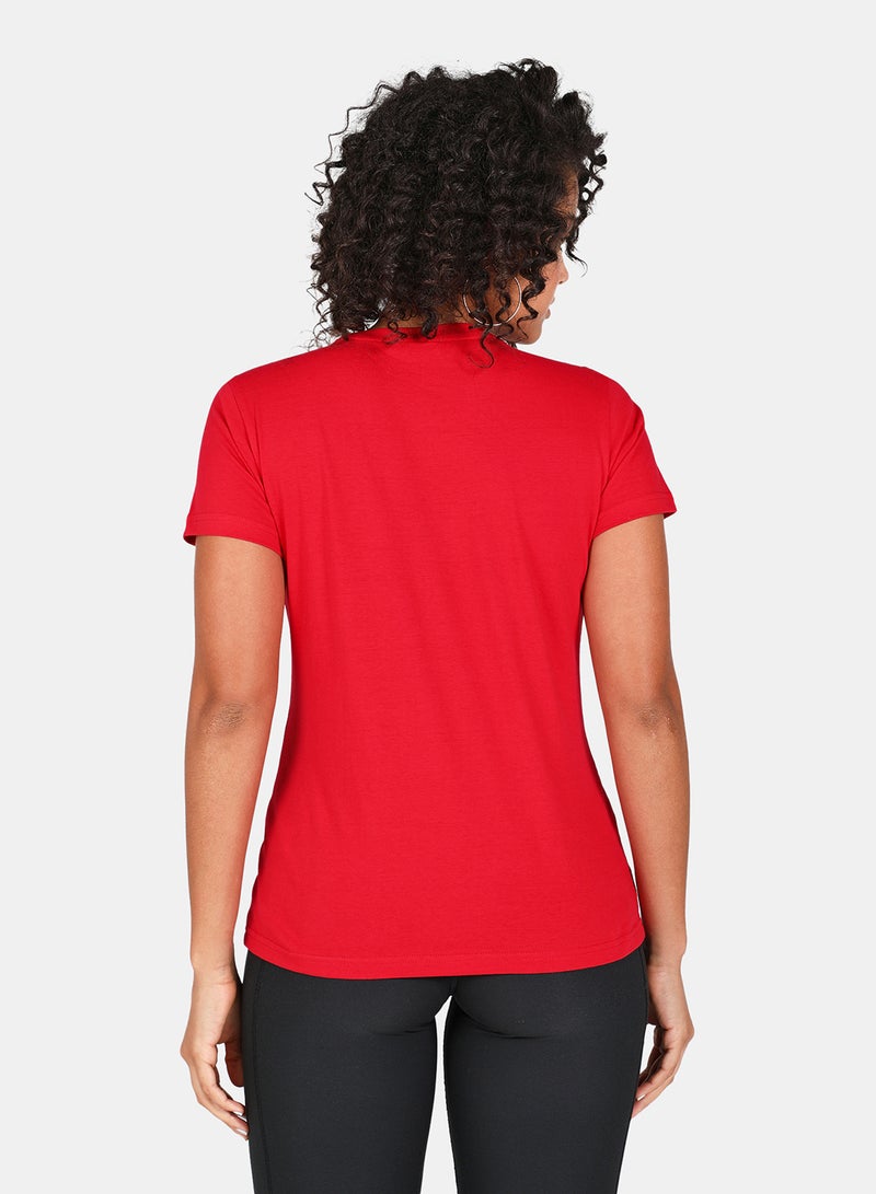 DRIP Graphic Printed Round Neck T-Shirt Red  - Image 2