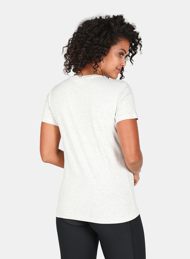 DRIP Graphic Printed Round Neck T-Shirt Grey - Image 2
