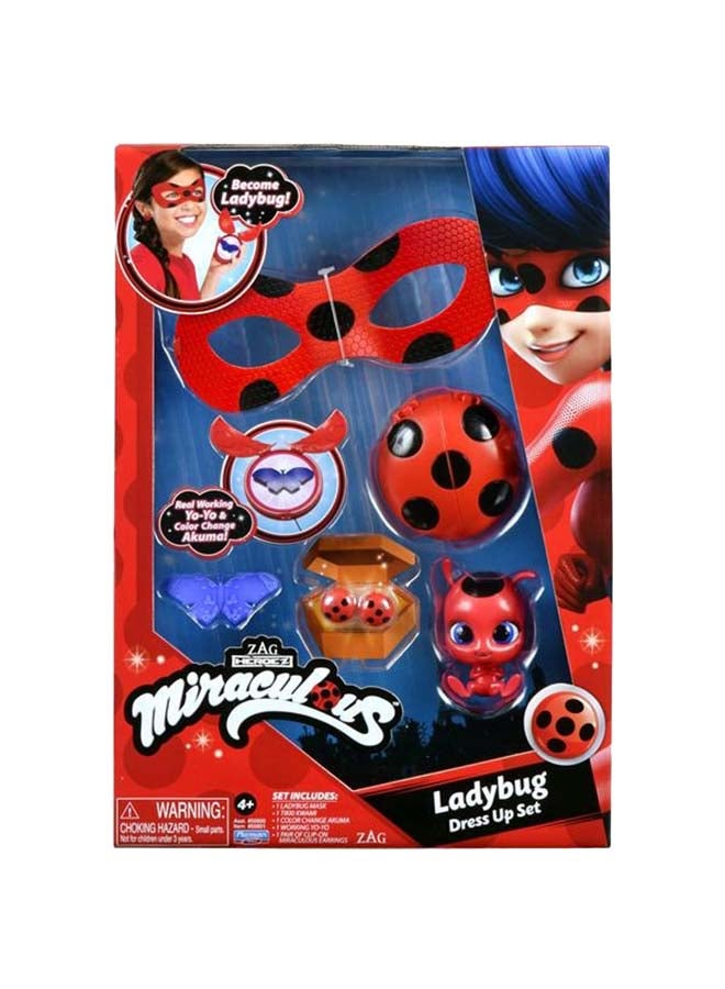 ميراكيولس مجموعة أزياء لعب الأدوار هيروز - طقم ملابس بتصميم لشخصية الدعسوقة مناسب لعمر 4 سنوات وما فوق 1سم - Image 2