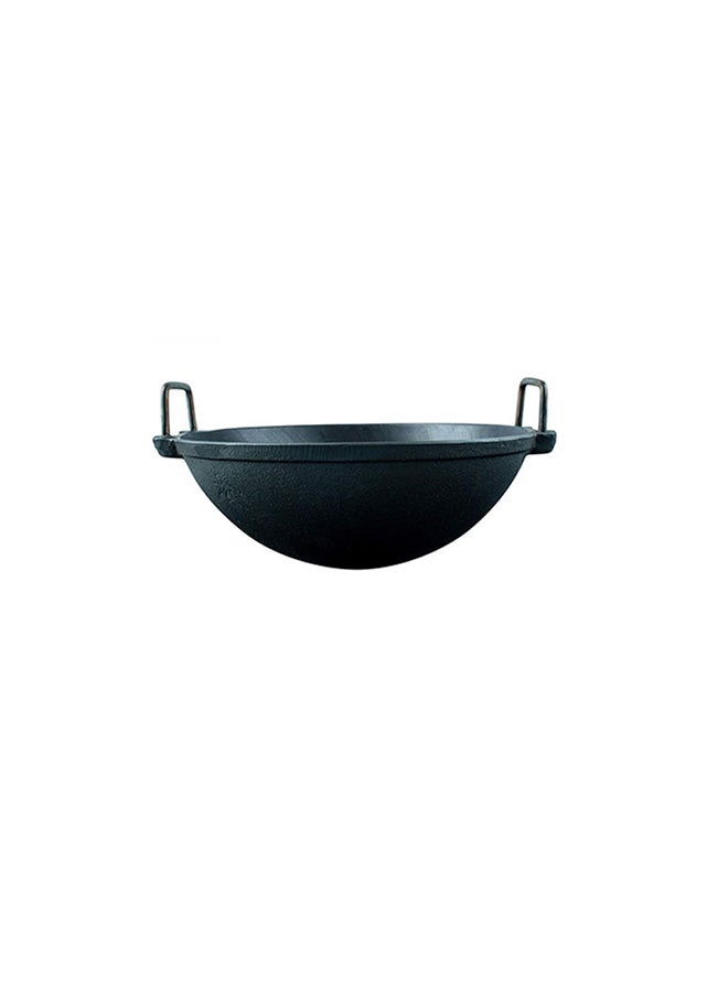 Ayda Pre-Seasoned Cast Iron Kadai Black 6inch  - Image 4
